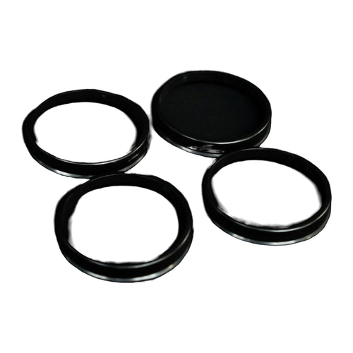 WARP hub centric rings, set of four in black