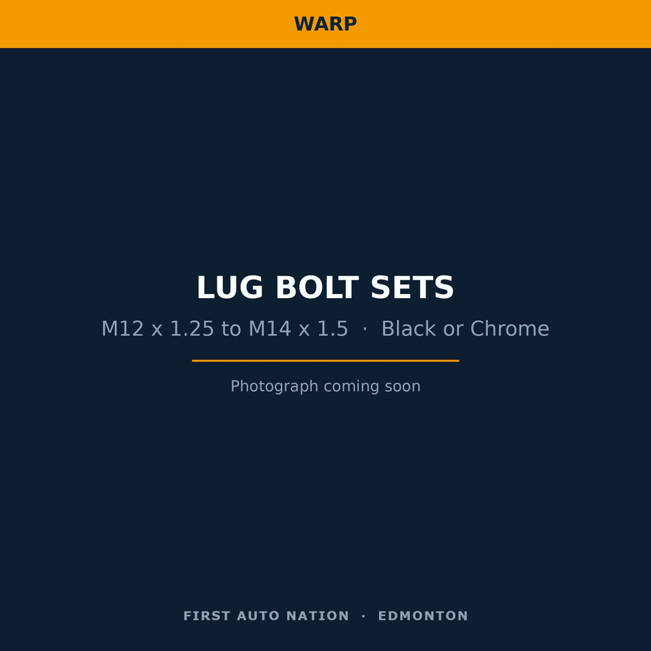 WARP lug bolt set — photo to follow