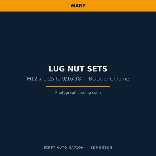 WARP lug nut set — photo to follow