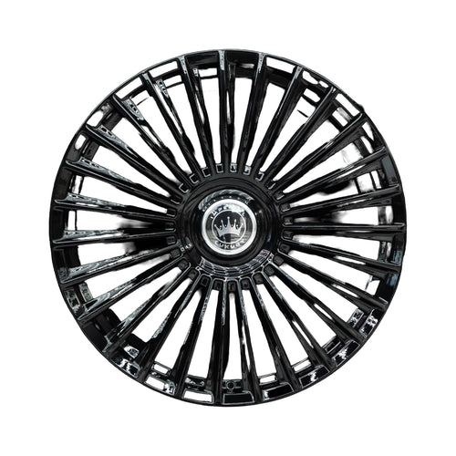 Imperial Luxury Series 1 gloss black alloy wheel, face view
