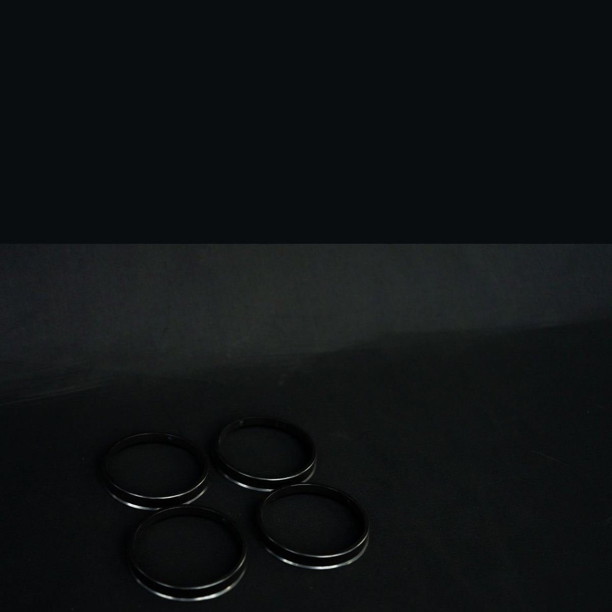 WARP hub centric rings, set of four in black