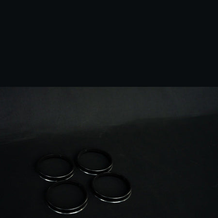 WARP hub centric rings, set of four in black