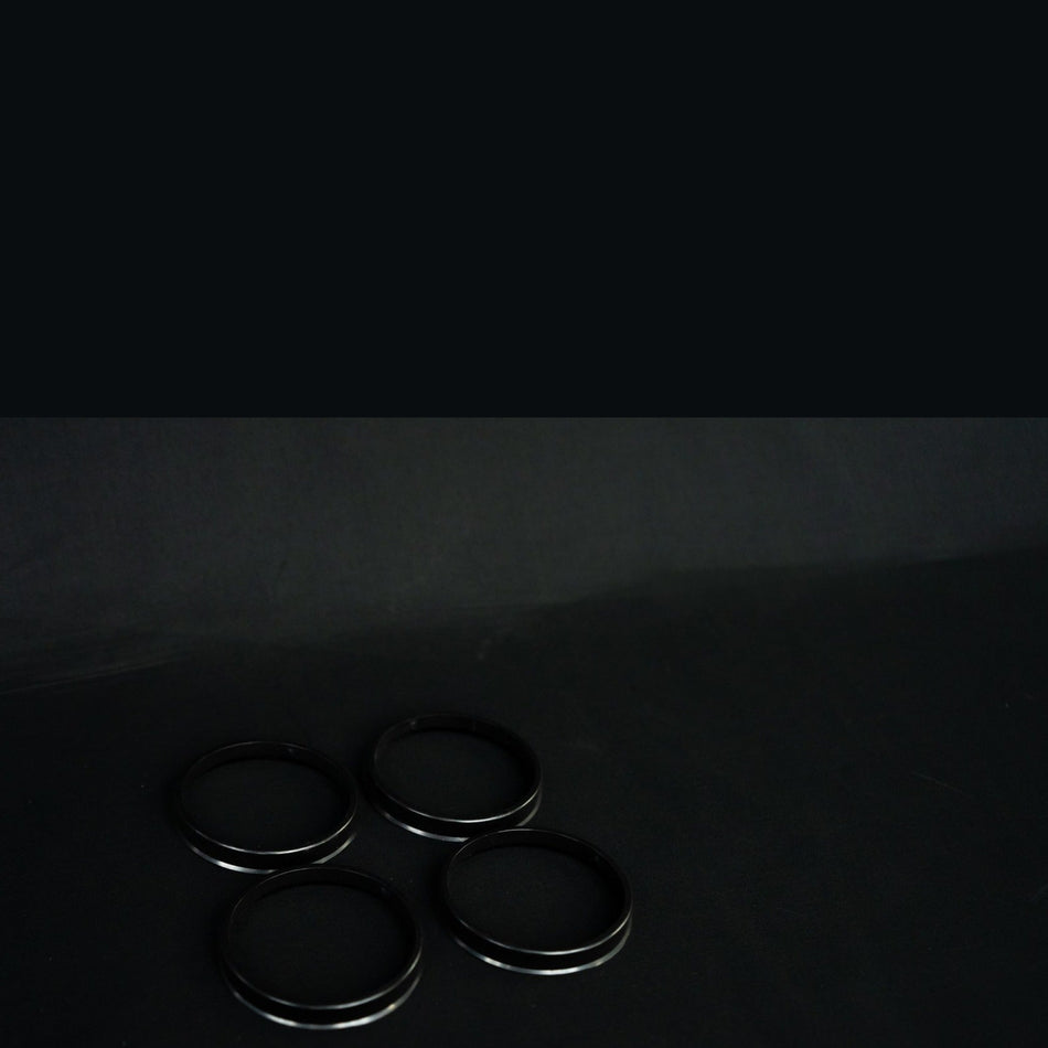 WARP hub centric rings, set of four in black