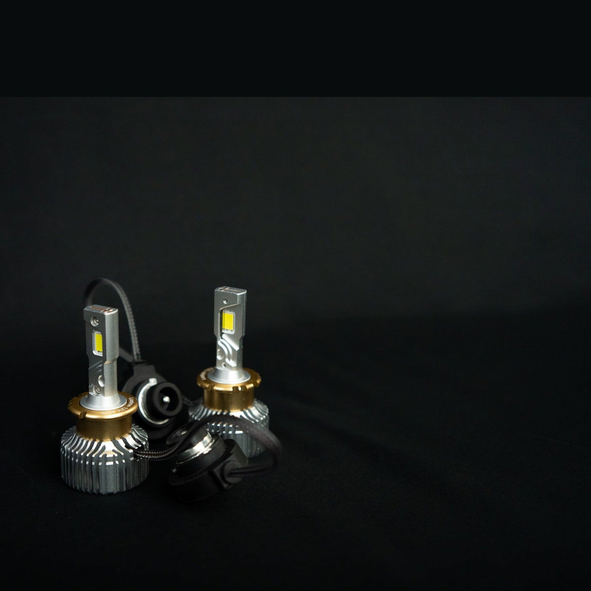 Luxtron LED headlight bulbs with their driver modules