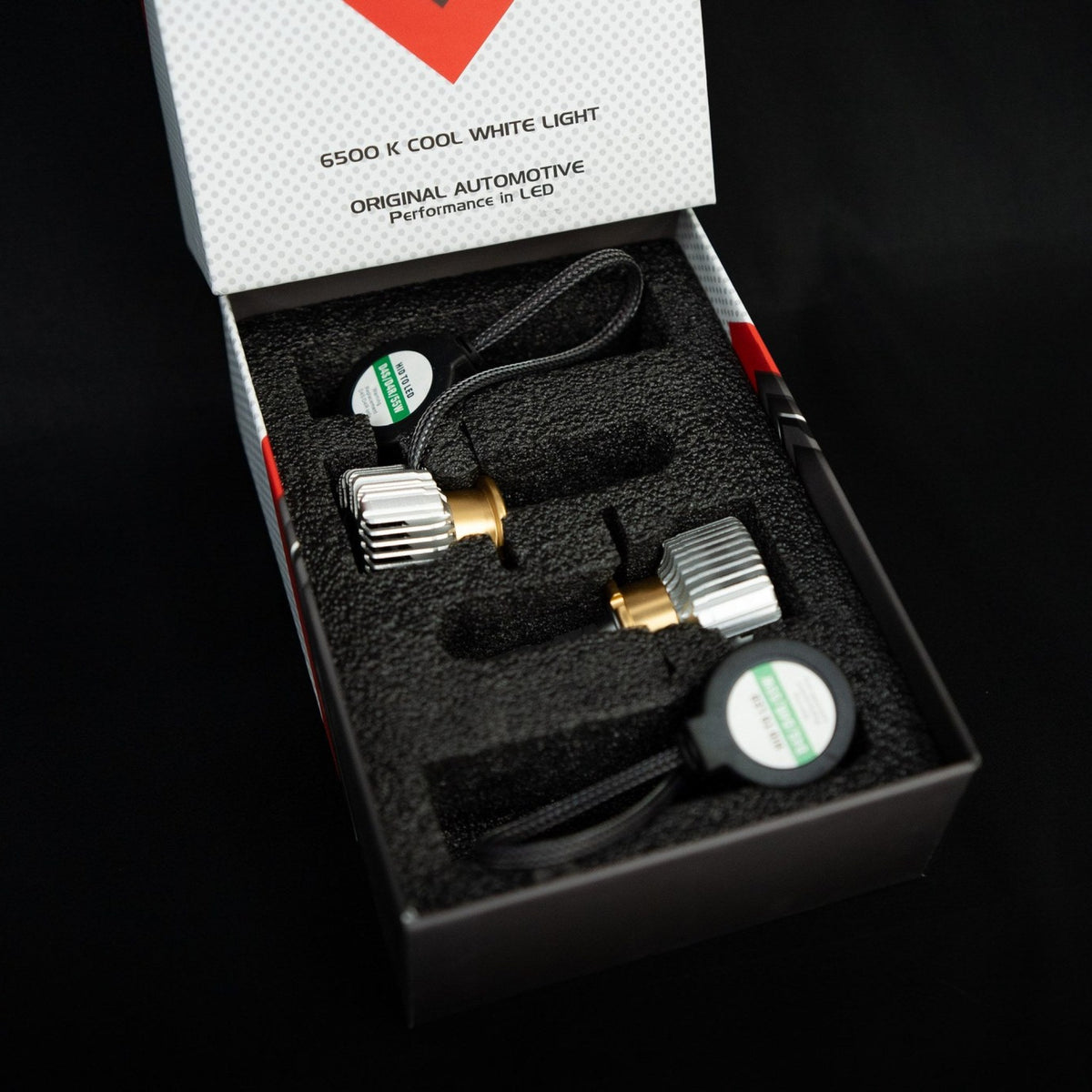 Luxtron LED headlight bulb kit — everything in the box