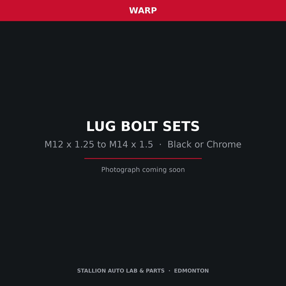 WARP lug bolt set — product photograph to follow