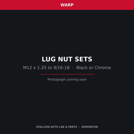 WARP lug nut set — product photograph to follow