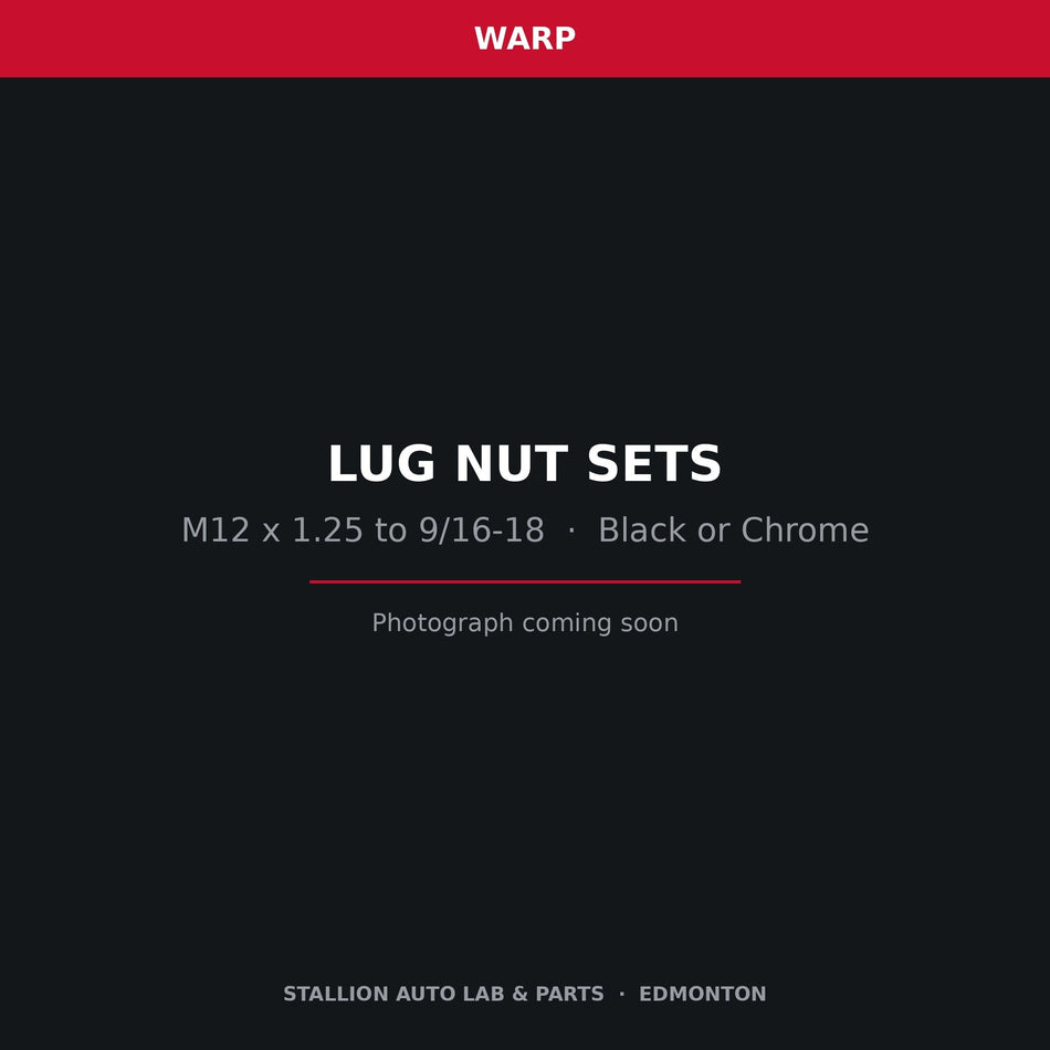 WARP lug nut set — product photograph to follow