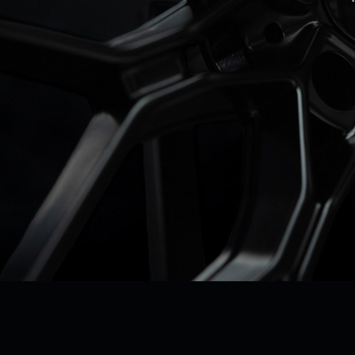 Imperial Street Series 2 satin black alloy wheel, close-up of the spoke and rim edge finish