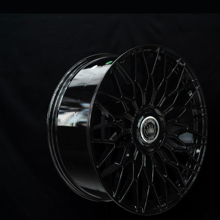 Imperial Luxury Series 2 gloss black alloy wheel in profile, showing rim width