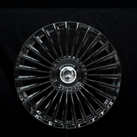 Imperial Luxury Series 1 gloss black alloy wheel, face view