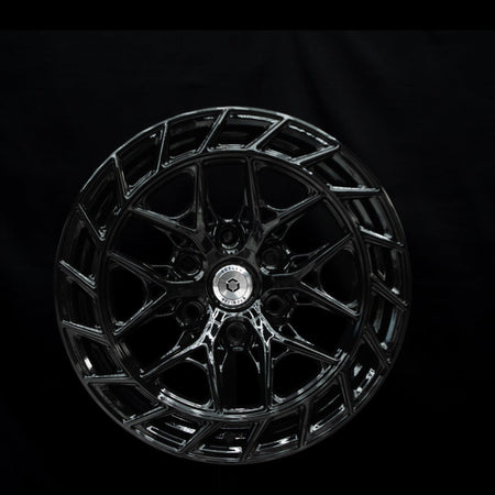 Outlaw Off-Road Series 2 gloss black alloy wheel, face view
