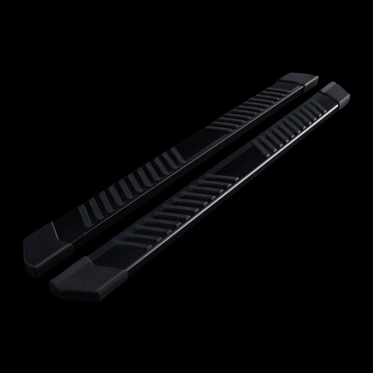 Sentinel running board close-up showing the step pad and bracket