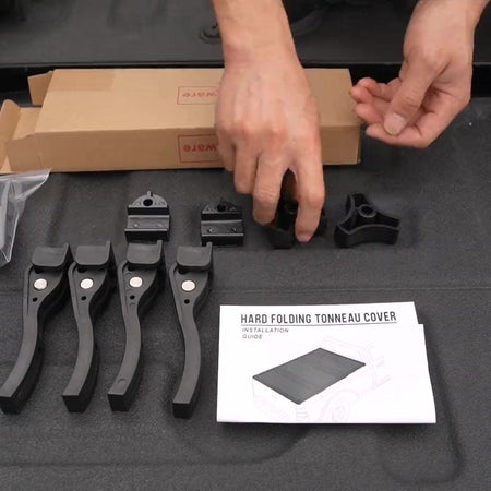 Titan Hard Tri-Fold tonneau cover — everything included in the box