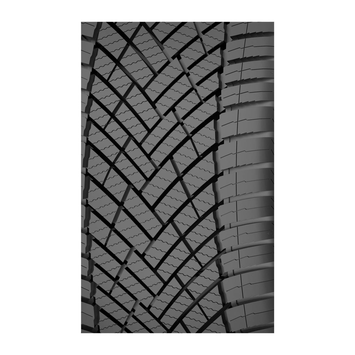 Mileking MK625 all-weather tire, close-up of the tread blocks