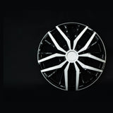 WARP premium wheel cover in gloss black, face view