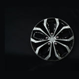 WARP premium wheel cover in satin black, face view