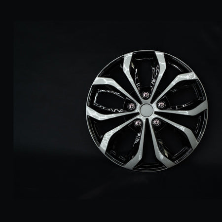 WARP premium wheel cover in satin black, face view