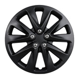 WARP 5070-BP matte black wheel cover, face view