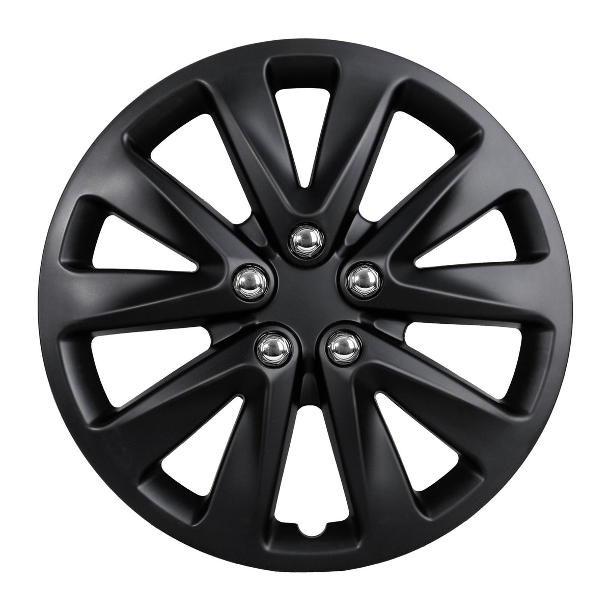 WARP 5070-BP matte black wheel cover, face view