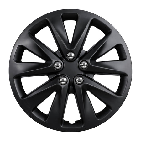 WARP 5070-BP matte black wheel cover, face view