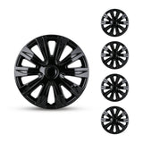 WARP 5083-BL gloss black wheel covers, set of four